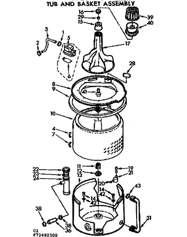 Tub and basket assembly