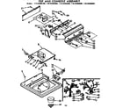 Kenmore 11072482600 top and console assembly diagram