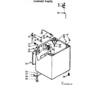 Kenmore 11072482110 cabinet parts diagram