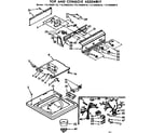 Kenmore 11072482810 top and console assembly diagram