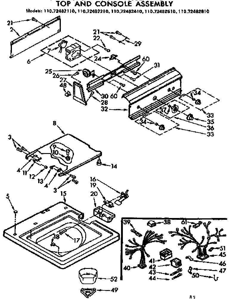 Top and console assembly