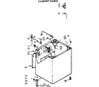 Kenmore 11072483800 cabinet parts diagram