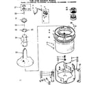 Kenmore 11072483200 tub and basket parts diagram