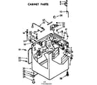 Kenmore 11072490400 cabinet parts diagram