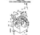 Kenmore 11073490210 cabinet parts diagram
