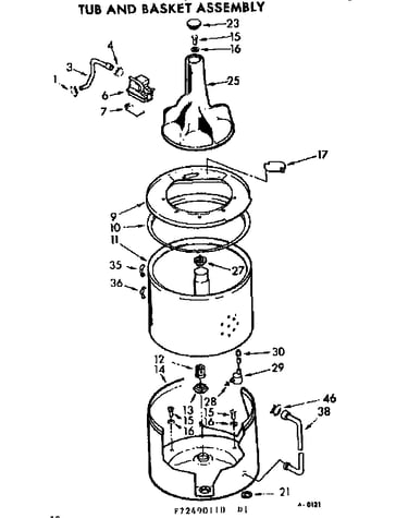 Tub and basket asm