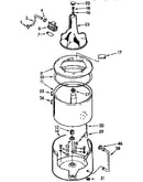 Tub and basket asm