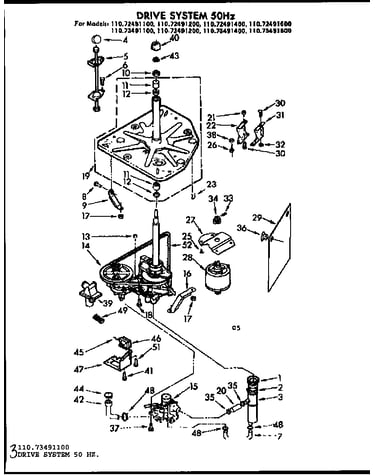 Drive system 50 hz.