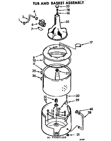 Tub and basket assembly