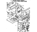 Kenmore 11073491600 top and console assembly diagram
