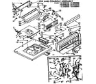 Kenmore 11072492100 top and console assembly diagram