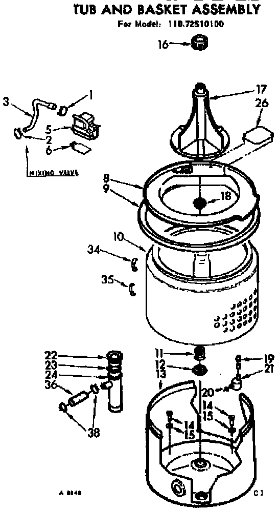 TUB AND BASKET ASSEMBLY