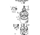Kenmore 11072510100 tub and basket assembly diagram