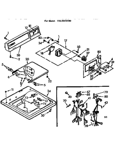 Top and console assembly