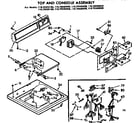 Kenmore 11072520400 top and control assembly diagram