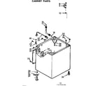 Kenmore 11072550200 cabinet parts diagram