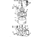 Kenmore 11072550400 tub and basket assembly diagram