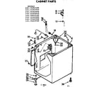 Kenmore 11072562200 cabinet parts diagram