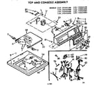 Kenmore 11073562200 top and console asm diagram