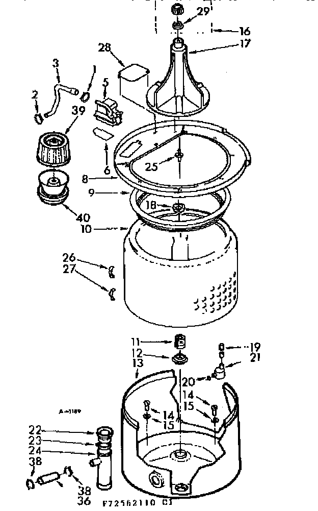 TUB AND BASKET ASSEMBLY