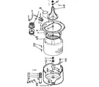 Kenmore 11073562610 tub and basket assembly diagram