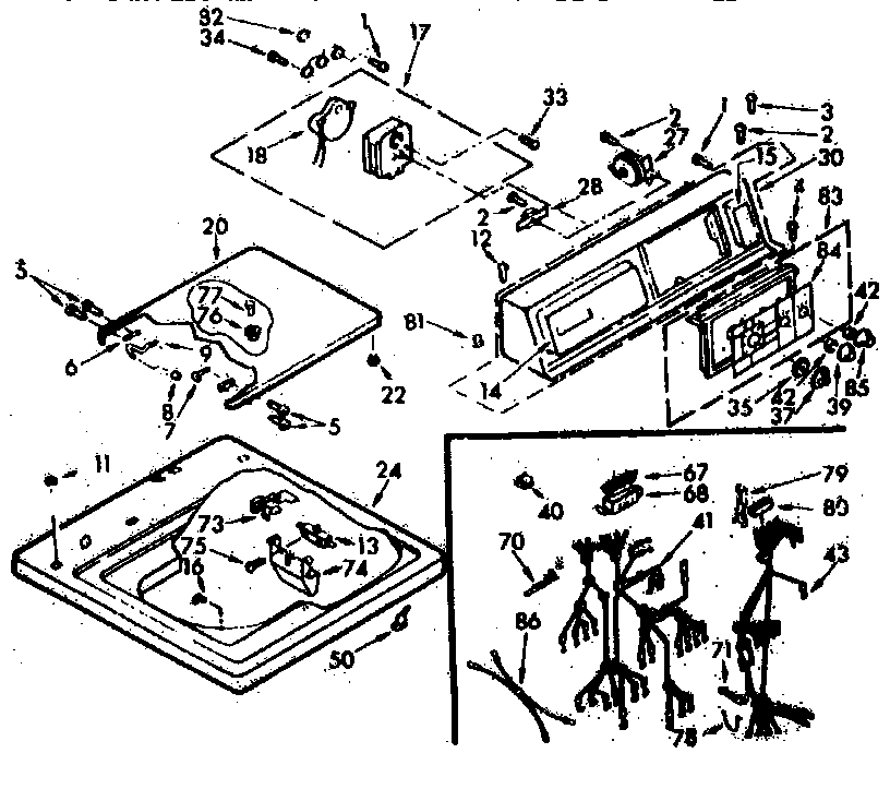 TOP AND CONSOLE ASSEMBLY