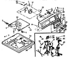 Kenmore 11073562110 top and console assembly diagram