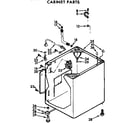 Kenmore 11072562310 cabinet parts diagram