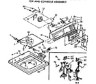 Kenmore 11072562310 top & console assembly diagram