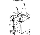 Kenmore 11072562720 cabinet parts diagram