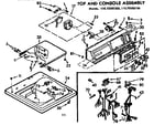 Kenmore 11072562320 top and console assembly diagram