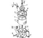 Kenmore 11073570100 tub and basket assembly diagram