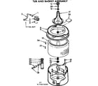 Kenmore 11072610100 tub and basket assembly diagram