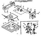Kenmore 11072610100 top and console assembly diagram