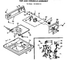 Kenmore 11072610110 top and console assembly diagram