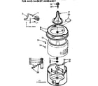 Kenmore 11072610120 tub and basket assembly diagram