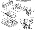 Kenmore 11072610120 top and console assembly diagram