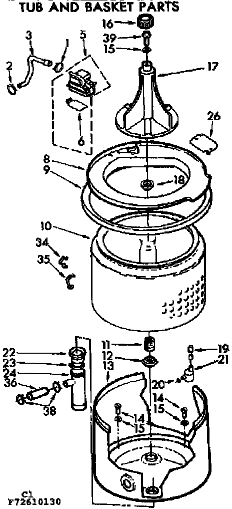 TUB AND BASKET PARTS