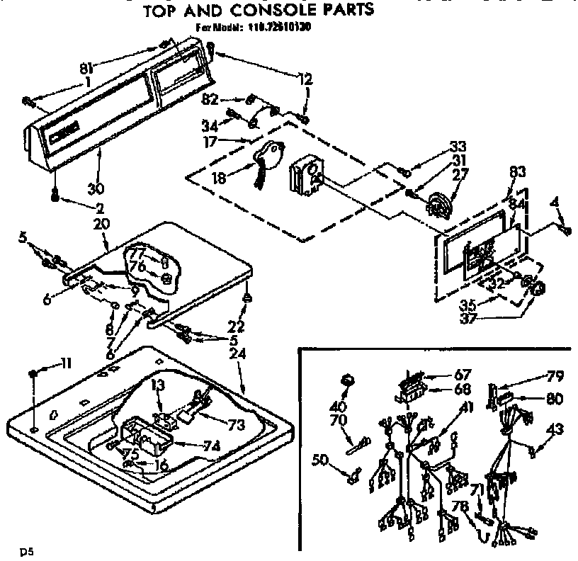 TOP AND CONSOLE PARTS