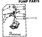 Kenmore 11072610140 pump parts diagram