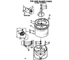 Kenmore 11072610140 tub and basket parts diagram