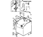 Kenmore 11072640100 cabinet parts diagram