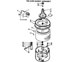 Kenmore 11072640100 tub and basket assembly diagram
