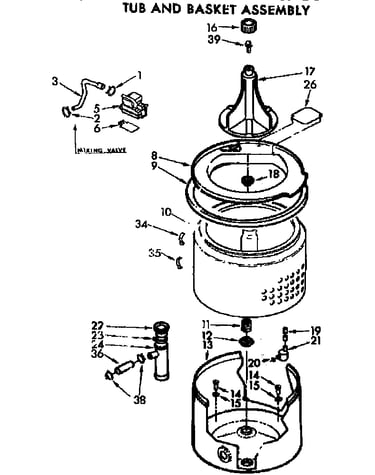 Tub and basket assembly