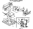 Kenmore 11072640100 top and console assembly diagram