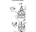 Kenmore 11072640110 tub and basket assembly diagram