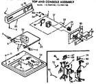 Kenmore 11073641100 top and console assembly diagram