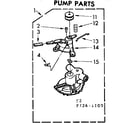 Kenmore 11073641100 pump parts diagram