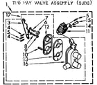 Kenmore 11072641100 two way valve assembly, suds diagram