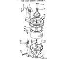 Kenmore 11072641110 tub and basket assembly diagram